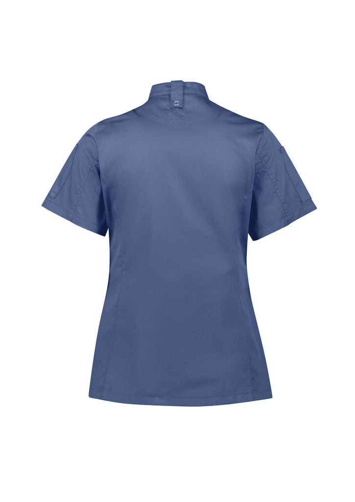 CH330LS - CLEARANCE - Womens Alfresco Short Sleeve Chef Jacket - Biz Col