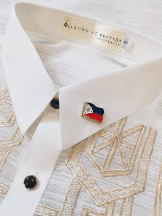 Philippine Flag Pin - Barong at Bestida