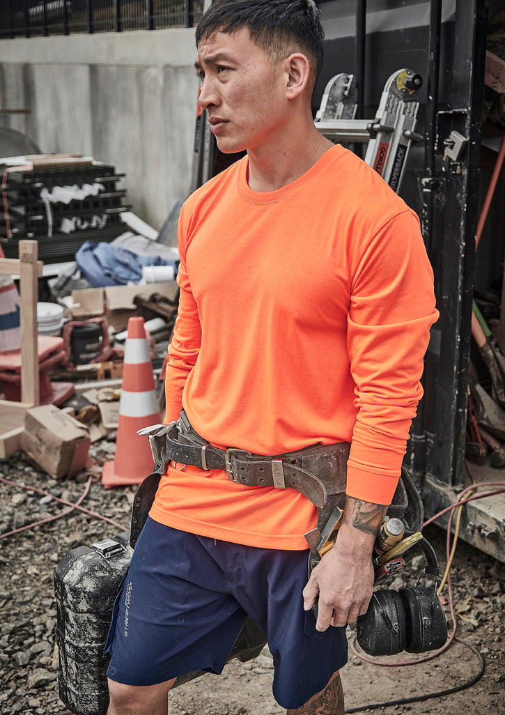 ZH390 Mens Hi Vis Long Sleeve Tee Syzmik