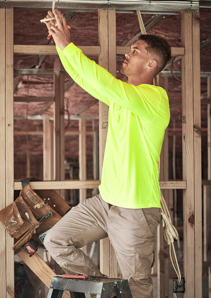 ZH390 Mens Hi Vis Long Sleeve Tee Syzmik