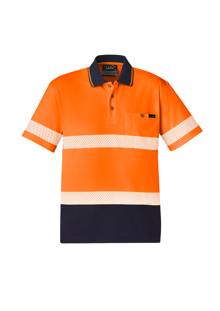 ZH535 - Unisex Hi Vis Segmented Tape Short Sleeve Polo - Syzmik