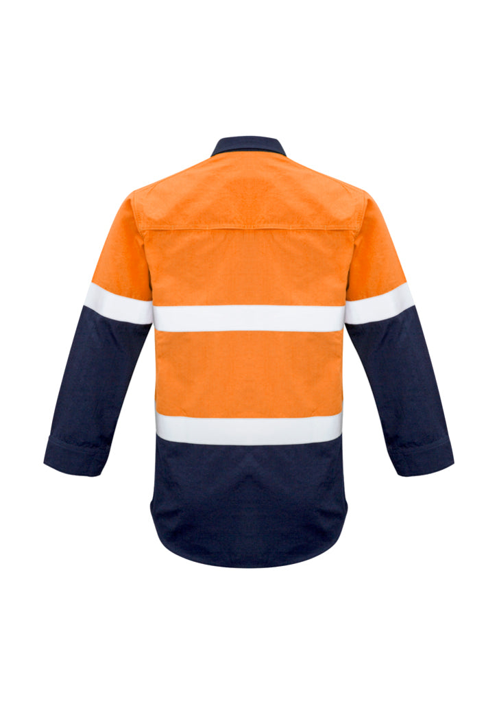 ZW133 - CLEARANCE - Mens FR Closed Front Hooped Taped Spliced Shirt - Syzmik