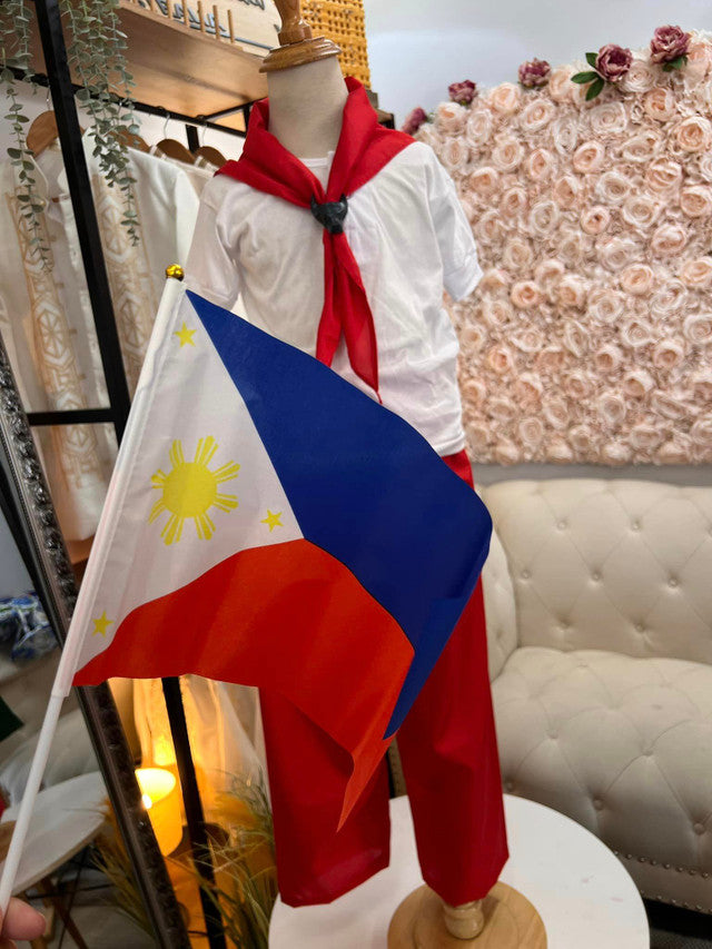 Katipunero Set Red - Barong at Bestida