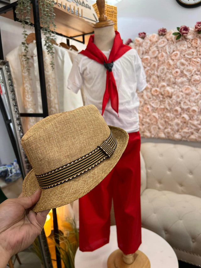 Katipunero Set Red - Barong at Bestida