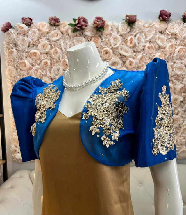 Rydel Blue Bolero - Barong at Bestida