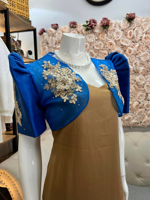 Rydel Blue Bolero - Barong at Bestida