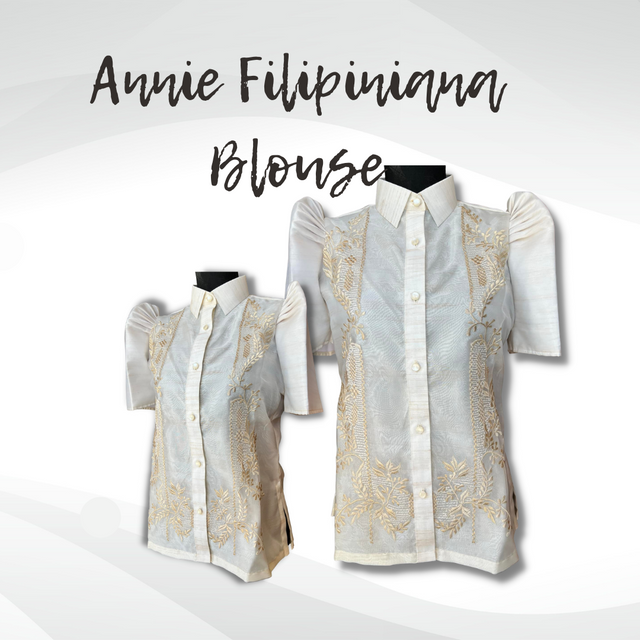 Annie Filipiniana Blouse - Barong at Bestida