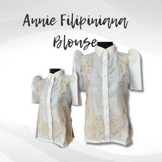 Annie Filipiniana Blouse - Barong at Bestida
