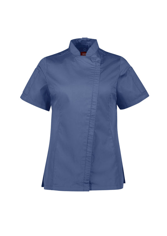 CH330LS - CLEARANCE - Womens Alfresco Short Sleeve Chef Jacket - Biz Col