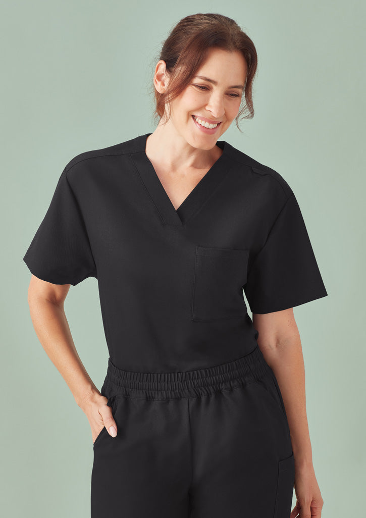 CU544US - Unisex Pulse V-Neck Scrub Top - BizCare