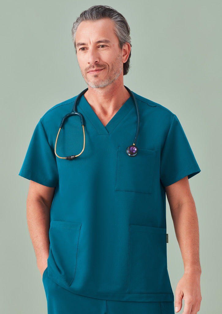 CU544US - Unisex Pulse V-Neck Scrub Top - BizCare
