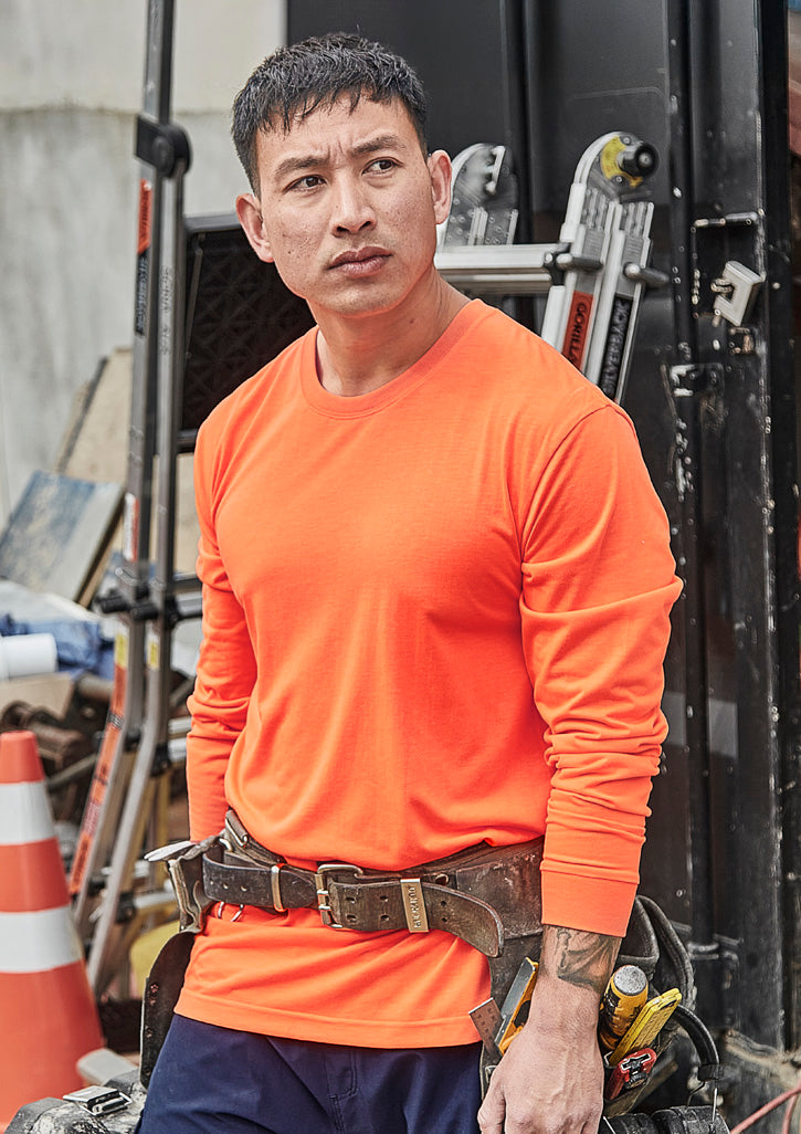 ZH390 Mens Hi Vis Long Sleeve Tee Syzmik
