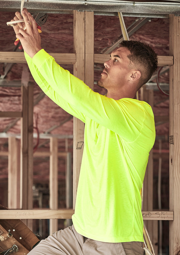ZH390 Mens Hi Vis Long Sleeve Tee Syzmik