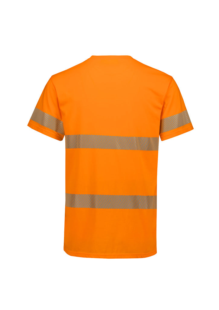 ZH510 Mens Hi Vis Segmented Tape Cotton Tee - Syzmik