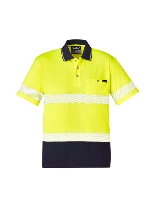 ZH535 - Unisex Hi Vis Segmented Tape Short Sleeve Polo - Syzmik