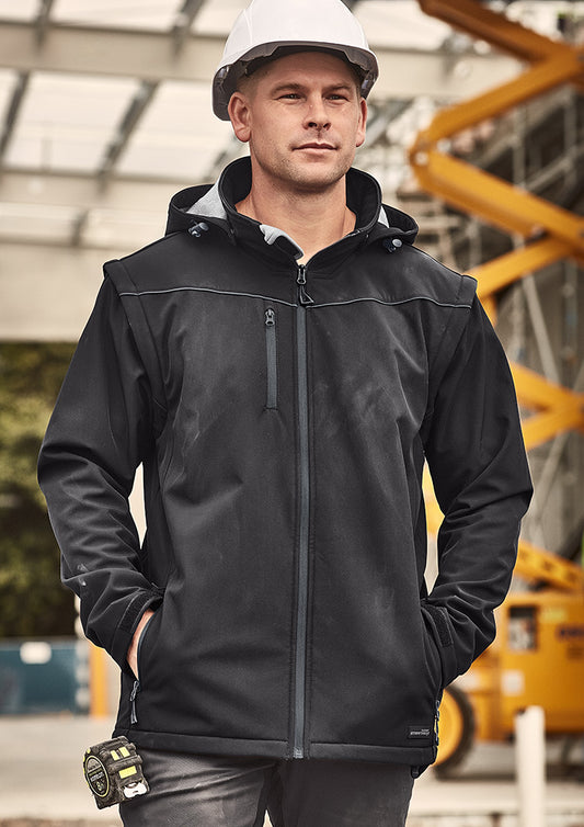 ZJ263 Syzmik Unisex Streetworx 2 In 1 Stretch Softshell Jacket