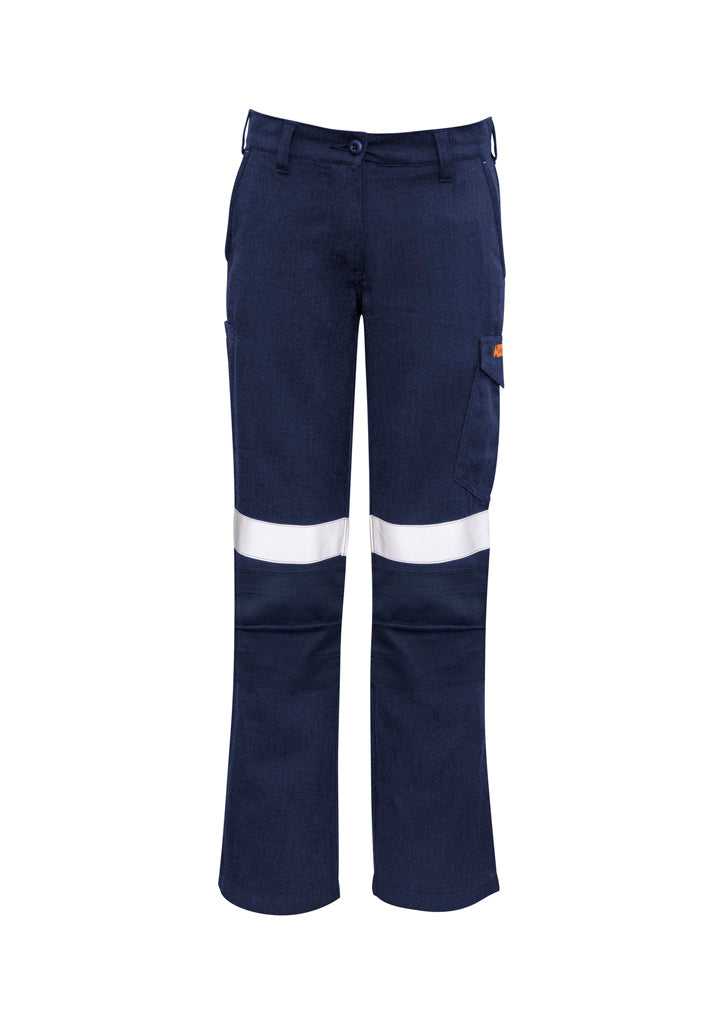 ZP522 - Womens Orange Flame Taped Cargo Pant - Syzmik Workwear