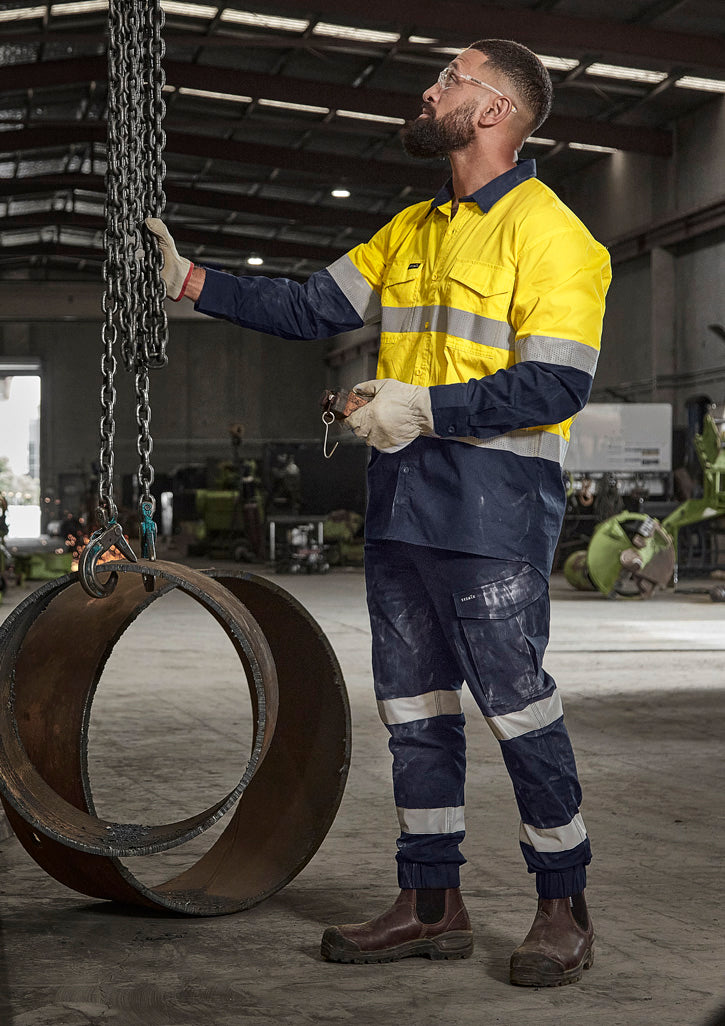 ZP935 Mens Essential Stretch Taped Cargo Pant - Cuffed - Syzmik